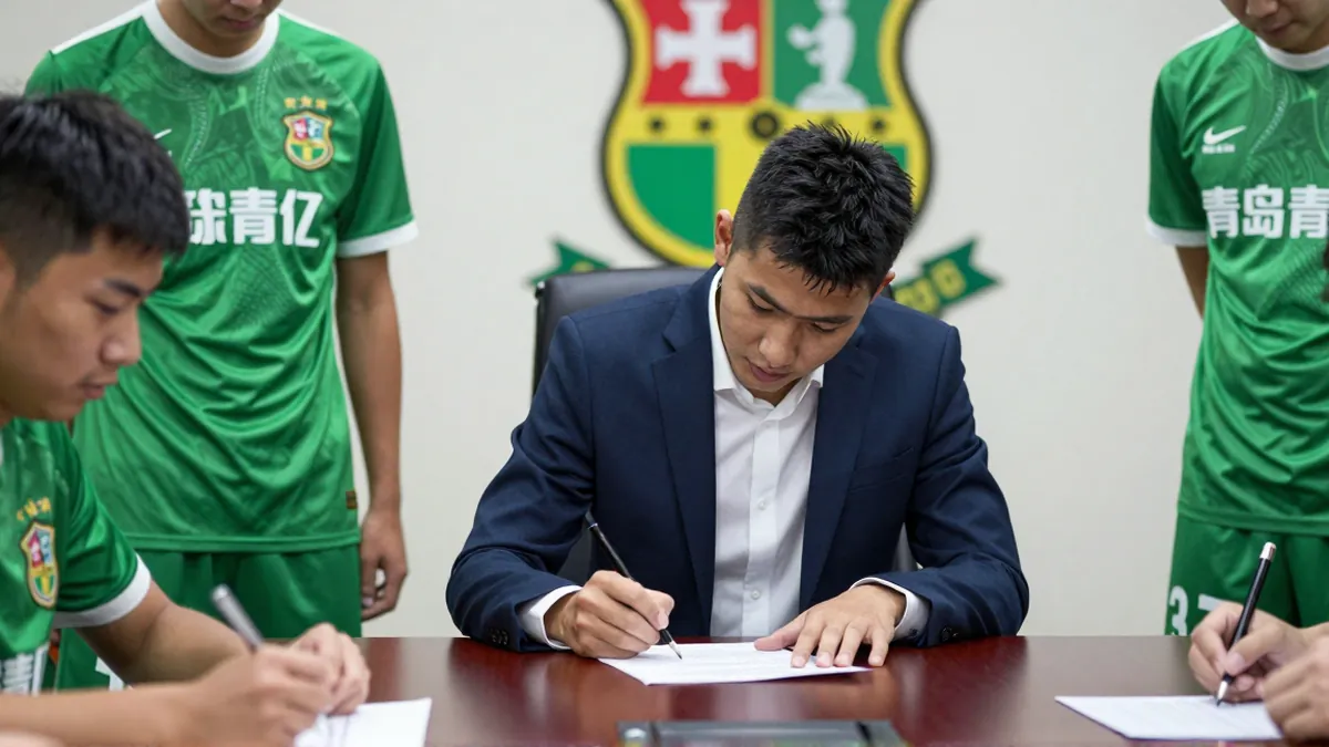 青岛西海岸 signs 19‑year‑old midfielder Xie Chujun, adds depth